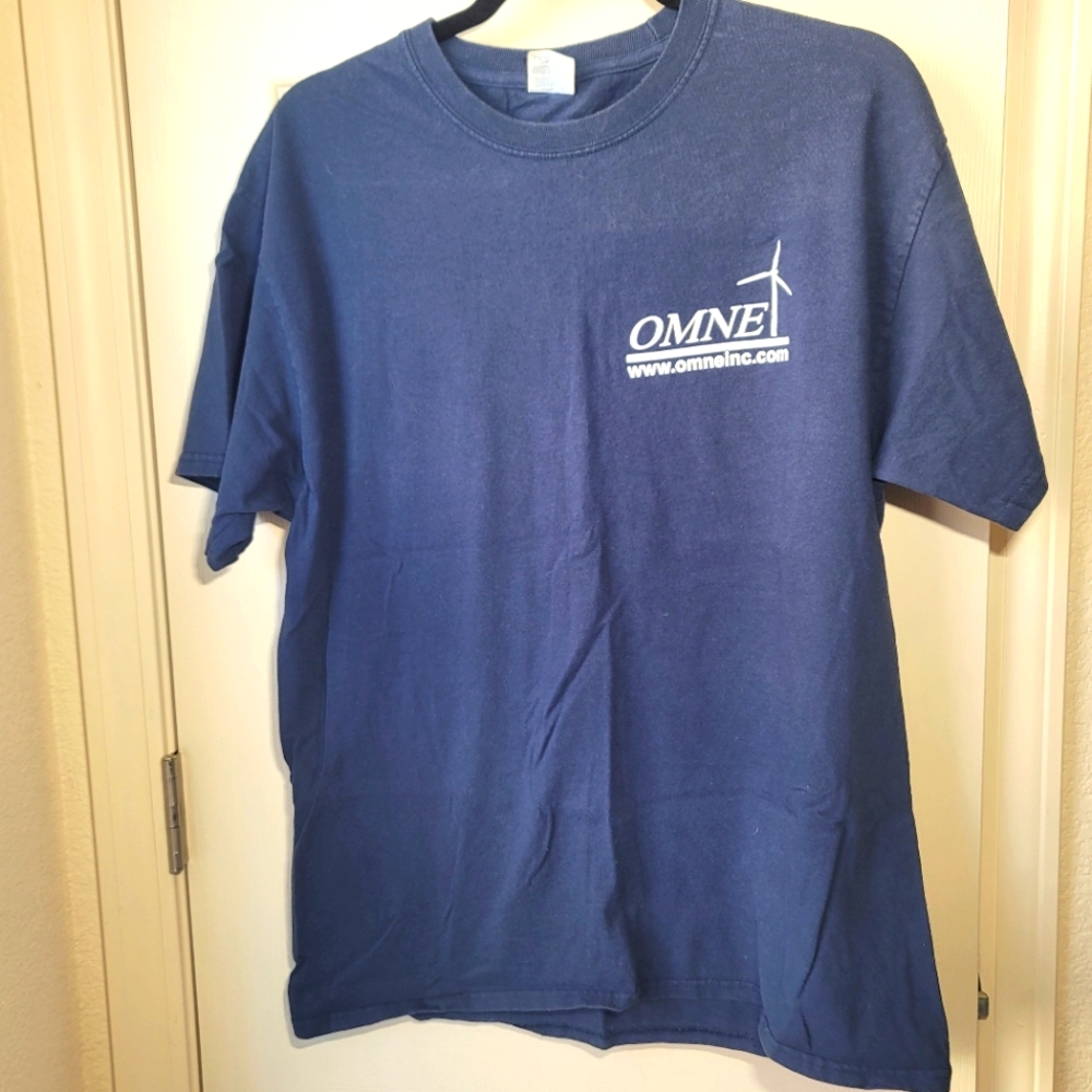 Port & Company Navy Blue Shirt Men's Large T-shirt Wind Industry Top NWOT